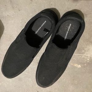 Men’s size 13 Amazon Essentials Black Slip on shoes